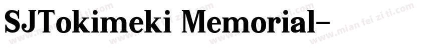 SJTokimeki Memorial字体转换